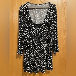 Croft & Barrow pleated front 3/4 Sleeve Top 1X